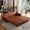 Light Brown, variant on Folding Sofa Bed, 3-in-1 King Convertible Sleeper Sofa, Pull Out Futon Sofa Bed, Chesterfield Sofa with Nailhead Trim & Rolled Arm, Floor Couch for Living Room, Faux Leather