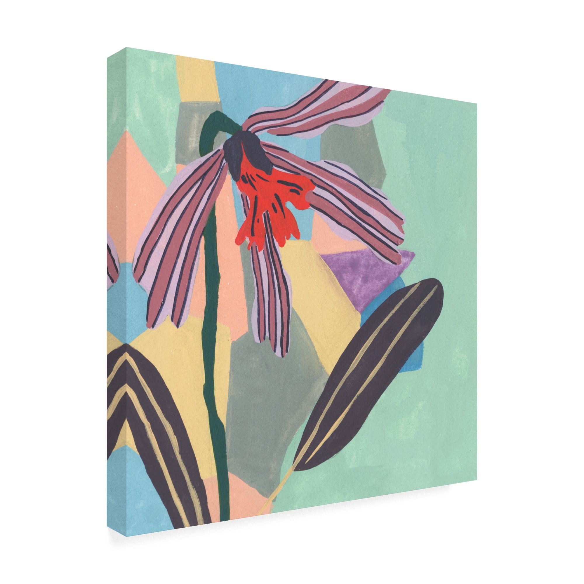 Trademark Fine Art 'Corner Flower I' Canvas Art by Melissa Wang