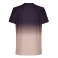 thumbnail image 4 of Amtdh T Shirt for Men Gradient Color Casual Summer Blouses Mens Breathable Tops Short Sleeve Crewneck Lightweight Men's All-Match Comfy New Tops Khaki XXL, 4 of 5