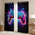 thumbnail image 2 of Homewish Cartoon Game Console Blackout Curtains Set of 2 (52x84 Each) for Kids, Video Game Lover Window Curtains, Chic Gamepad Gamer Curtains and Drapes, Window Curtains Home Decor, 2 of 5