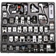 thumbnail image 1 of Kit de prensatelas multifuncionales para máquina de coser, piezas de prensatelas para dobladillos para máquina de coser doméstica, accesorios para Brother Singer, juego de 42 piezas, 1 of 5