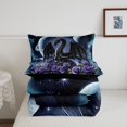 thumbnail image 5 of Manfei Vintage Dragon Animals Twin Comforter Sets,Retro Starry Sky Bedding Set,Blue Black,Black Reversible,2-Piece,1 Comforter and 1 Pillowcase, 5 of 7