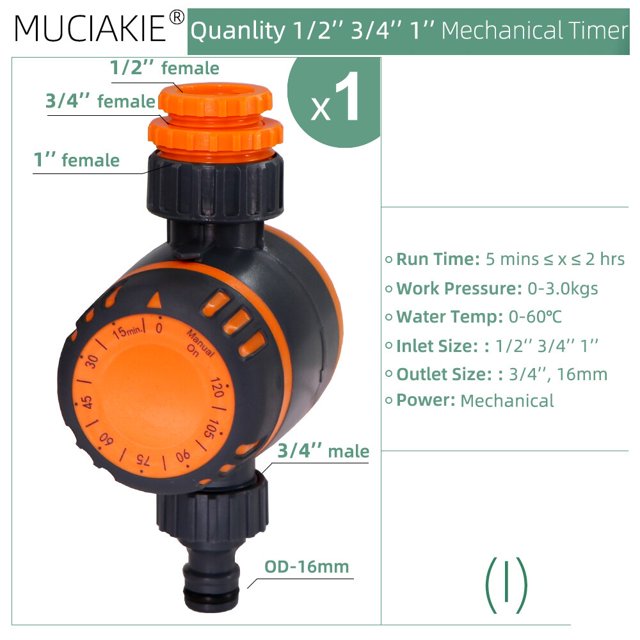 Intelligent WIFI Garden Water Timer Mobile Phone Remote Controller Home Automatic Irrigation Watering Tuya Smartlife Support He Qiyong unisex