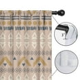 thumbnail image 4 of Blackout Kids Curtains,Brown Geometric Triangle Diamond Pattern Childrens Insulated Curtains Set Of 2,Bedroom Essentials,Toddler Room Decor 42x54in(106x137cm), 4 of 5