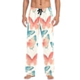 thumbnail image 7 of FORMRS Mens Pajama Pants with Pockets Sleepwear Lounge Bottoms Sizes S-2XL, Watercolor Butterflies, 7 of 7