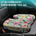 thumbnail image 4 of Premium Floral Pattern Memory Foam Seat Cushion Ergonomic Chair Pad for Office Chair, Car, Airplane & Bleachers Sciatica, Tailbone Hip & Back Pain Relief - Chair Cushion for Long Office Workers., 4 of 5