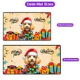thumbnail image 5 of Merry Christmas Santa Poodle Scarf Twinkling Lights Xmas Holiday Desk Mat Full Keyboard Mouse Pad Poodles Dog Lover Gifts Idea Large Mousepad - 00022, 5 of 5