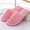 Pink, variant on Unisex Plush Fleece House Slippers, Cozy Slip-On Warm Indoor Slippers for Men and Women