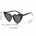 thumbnail image 6 of Magik Women Lovely Heart Shape Sunglasses Halloween Cat Eye Retro Sun Glasses UV400, 6 of 7