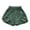 -C-Dark Green69, variant on FINALGANG New Shorts For Girls Solid Color Elastic Waistband Athletic Shorts Wide Leg Beach Bottom Durable Skin Friendly Fabric For Kid