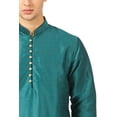 thumbnail image 4 of Mens Handmade Art Silk Loop Button Designer Kurta Dhoti Set/Mens Indian Sherwani, 4 of 4