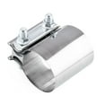 thumbnail image 3 of kanaroous Lap Joint Exhaust Band Clamp, 6.3CM/2.5Inch Butt Sleeve Replacement Exhaust Pipe Joiner for Repairing Stainless Steel Universal, Exhaust Pipe Connection, 3 of 6