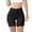 Black, variant on Women's Ice Silk Short Leggings Seamless High Waisted Base Layers Abdomen Boxer Briefs(White,L)