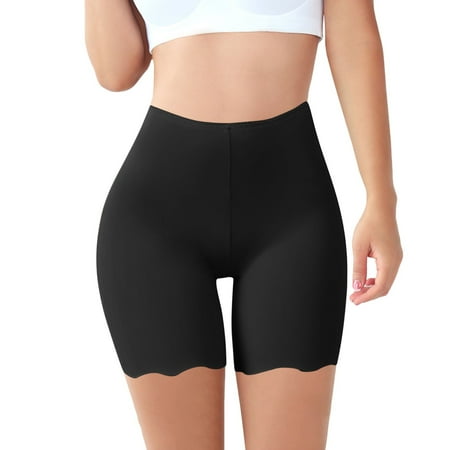 2 Pack Summer Thin Ice Silk Womens Pantaloons Bloomers Anti Light Pants Wave Lift Leggings for Women Shorts Three Point Leggings Comfortable plus Size under Shorts for Women Women s Shorts S