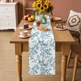 thumbnail image 2 of Teal Spring Floral Table Runner 72 Inches Long Farmhouse Dress Scarves, Elegant Pastoral Flowers Dining Tablerunner for Coffee Table/Kitchen Island/Party Décor, 13" x 72", 2 of 8