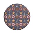 thumbnail image 3 of Rv Spare Tire Cover 15 inch - anchors ship starfish cool Tire Covers for Trailers, Adjustable Camper Spare Tire Cover, 3 of 7