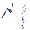 thumbnail image 4 of 2PCS Cat Teaser Bell Paper Tube Mouse Faux Feather Cat Wand Cat Interactive Toy, 4 of 10