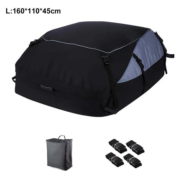 Waterproof Dustproof Car Roof Bag - Universal Fit for Cars with/without Roof Racks - Flexible Design & Included Carrying Bag - Perfect for Road Trips