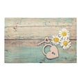 thumbnail image 2 of CADecor daisies, lock-heart and key on old boards Non-Slip Bath Rug Bath Mat Rug Doormat 30x18 inches, 2 of 3