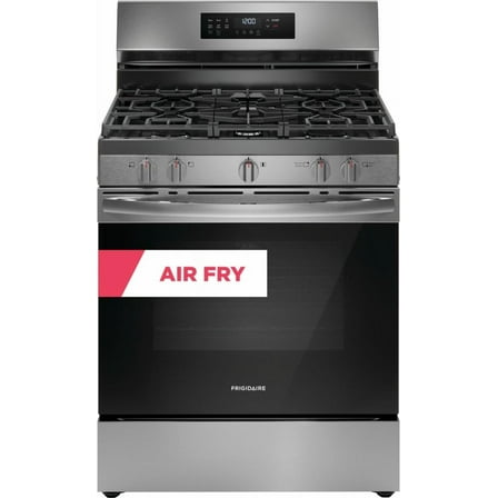 Frigidaire FCRG3083AS 30" Wide Slide-In Gas Range with Air Fry, Stainless Steel