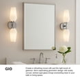 thumbnail image 4 of 85505CM Lark Gio - 16W 2 LED Large Wall Sconce-21 Inch Tall and 5 Inch Wide-Chrome Finish, 4 of 15