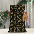 thumbnail image 5 of Naloa Hohey Bee Golden Embroidery Drawstring Christmas Bags, 3D Xmas Gift Bags, Christmas Wrapping Bags, Xmas Goodie Bags, Treat Pouch Bags, Party Favor Bags-Medium, 5 of 9