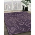 thumbnail image 3 of Ahgly Company Machine Washable Indoor Rectangle Transitional Plum Purple Area Rugs, 3' x 5', 3 of 7