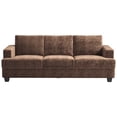 thumbnail image 4 of BLAZANT 89" Extra Deep Seats Oversize, Chenille Fabric 3 Seater Sofa for Living Room, Modern Couch and Sofa, Comfy Armrests and Seats and Backrests, Easy Installation, Brown, 4 of 14