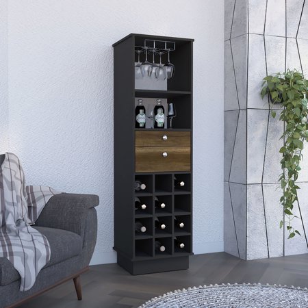 Elegant and Spacious - Classic bar cabinet for convenient wine and item storage