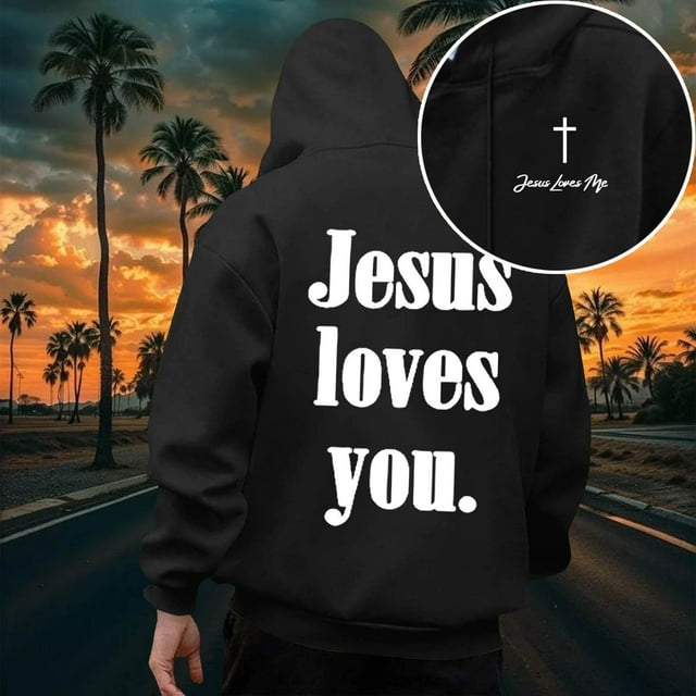 WILLBEST Sudaderas para Hombre Sudaderas con Capucha y Sudaderas para Hombre Sudadera con Capucha Informal Holgada con Estampado para Uso Diario Otoño Invierno Cómoda Chica