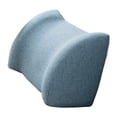 thumbnail image 2 of Cojín de respaldo bajo para silla de oficina, silla de ordenador o coche. Azul claro, 2 of 9