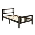 thumbnail image 4 of CITYLE Twin Platform Bed with Headboard and Footboard, Wood Twin Bed for for Kids, Teens Adults, Single Bed Frame Wood Slats Support, Easy Assembly, Rustic Style, Espresso, 4 of 8