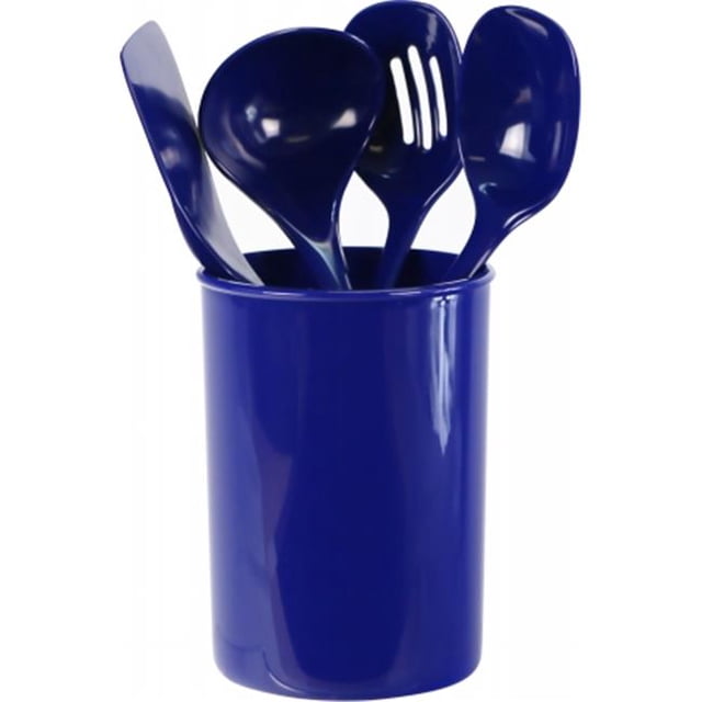Reston Lloyd 82975 5 Piece Utensil Holder Set Indigo