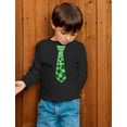 thumbnail image 3 of Tstars Boys Unisex Irish Clover Tie Gifts for Irish St Patricks Day Shamrock Cool Kids St Patricks Day Awesome Tie Shirts Gift for Boys Irish Shirt Pride Proud Irish Kids Long Sleeve T Shirt, 3 of 6