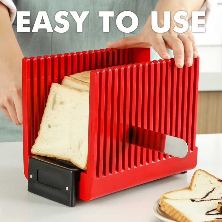 Geedel Foldable Bread Slicer Guide, Easy to Use Loaf Slicer, Great for Bread  Machine, Loaf, Toast 