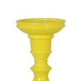 thumbnail image 3 of Naze Tabletop Candle Holder with Turned Accents, 23 Inch Yellow Resin, 3 of 7