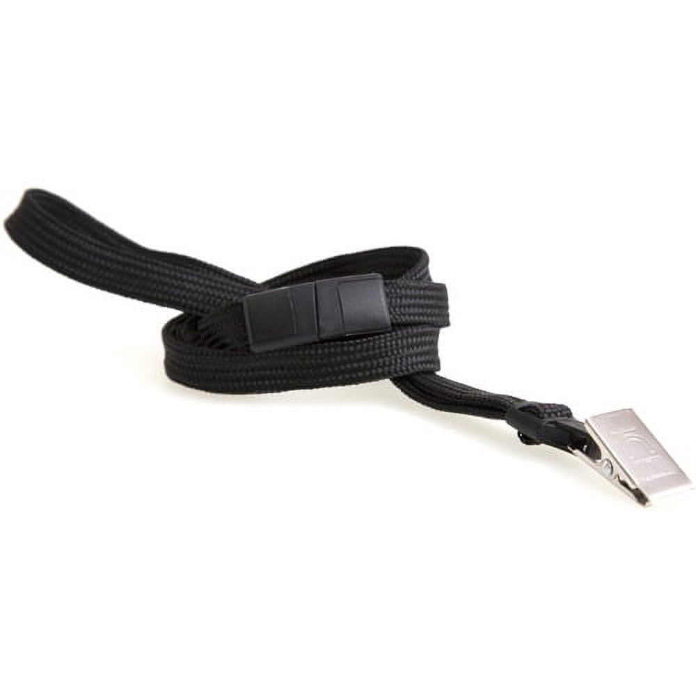 SICURIX, BAU65524, Safety Breakaway Lanyard, 12 / Pack, Black