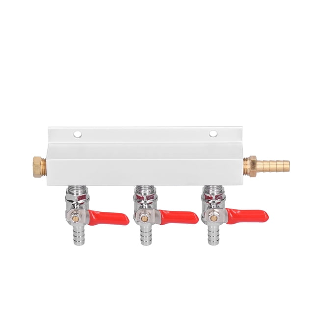 Divisor de gas ANGGREK 3 vías 5/16 pulgadas a prueba de fugas con válvula de retención integrada
