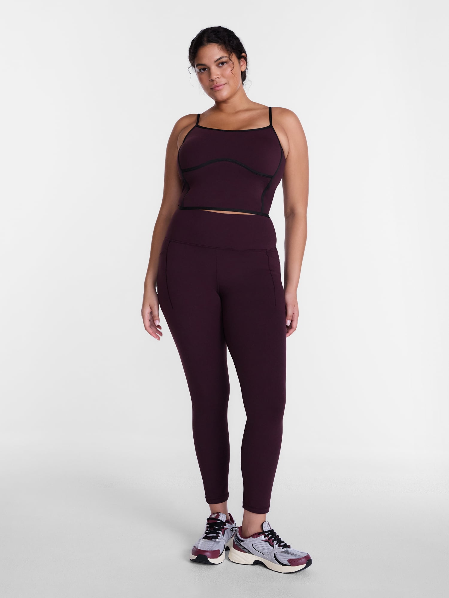 Avia Women's and Women's Plus SoftSculpt High Rise Leggings with Pockets, Full Length, Sizes XS-4X