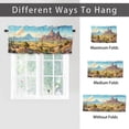 thumbnail image 6 of Cactus Valance Curtain for Kitchen Tropical Succulent Plant Floral Desert Mountain Privacy Decorative Rod Pocket Short Window Valance Curtains 54 by 18 in, 1 Panel, 6 of 6