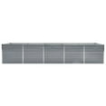 thumbnail image 2 of vidaXL Garden Raised Bed Galvanised Steel 400x80x77 cm Grey, 2 of 4
