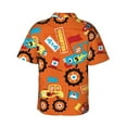 thumbnail image 3 of Easygdp Monster Truck Men's Hawaiian Shirts Print Lapel Short Sleeve for Beach, vacation, party, casual occasions - 3X-Large, 3 of 9