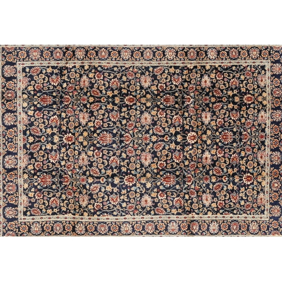 Ahgly Company Indoor Rectangle Traditional Old Burgundy Brown Area Rugs, 7' x 9'