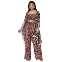 Moomaya Exclusive 3-Piece Coord Set Women's Tropical Beachwear & Vacation Outfit