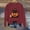 HBrick Red3, variant on Halloween Sweatshirts for Women Pullover Sweaters Halloween Costumes Oversized Sweatshirt Crew Neck Cute Sweatshirts Pumpkin Costume Business Casual Tops Teacher Outfit