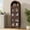 Brown, variant on 71" Tall Arched Cabinet with Acrylic Glass Door, Modern Curio Arched Bookcase, Display Cabinet Organizer, Kitchen Pantry with Top-Opening Storage Container for Living Dining Room, Brown