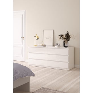 ikea malm white 6 drawer dresser Chest of Drawers 40x123cm White, Mirror glass, $289.00, A clean expression that fits right in, in the bedroom or wherever you place it. Of course, your home should be a safe place for the running drawers IKEA MALM 6-drawer Dresser, White
