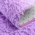 thumbnail image 6 of Junovo Oval Fluffy Area Rugs for Bedroom Plush Shaggy Carpet for Kids Room Bedside Nursery Mats, 2.6' x 5.3',Purple, 6 of 7