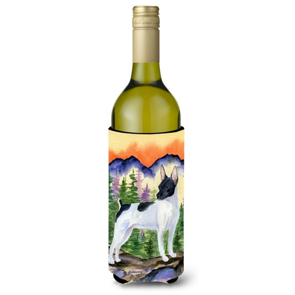 Caroline's Treasures SS8224LITERK Rat Terrier Wine Bottle Hugger, Wine Bottle, multicolor