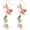 style4, variant on Pink Flower Dangle Earrings for Women Cute Asymmetry Flower Earrings Fairy Statement Summer Refreshing Seaside Idyllic Holiday Earrings
